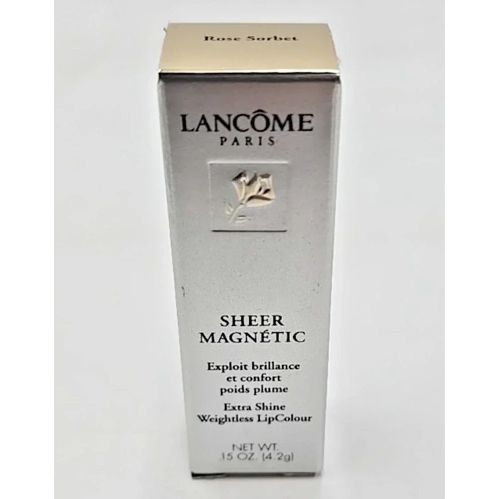 Lancome Sheer Magnetic Extra Shine Lip Colour - Rose‎ Sorbet #W066- .15 oz.